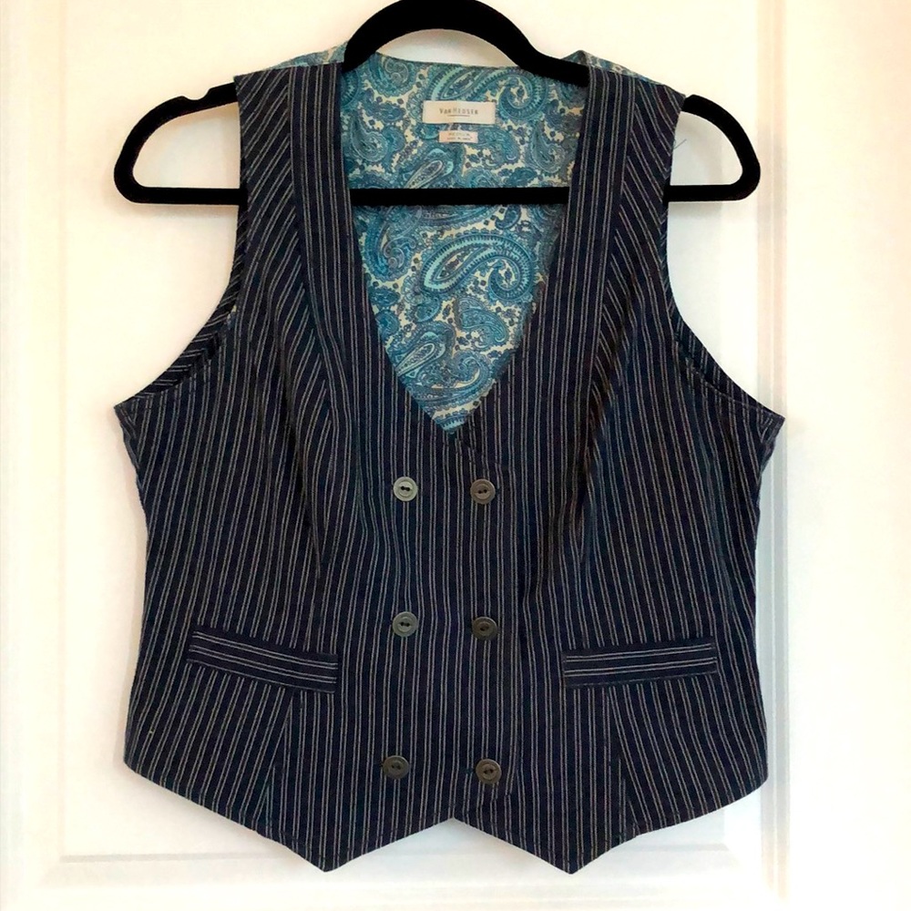 🤓striped & paisley suit vest